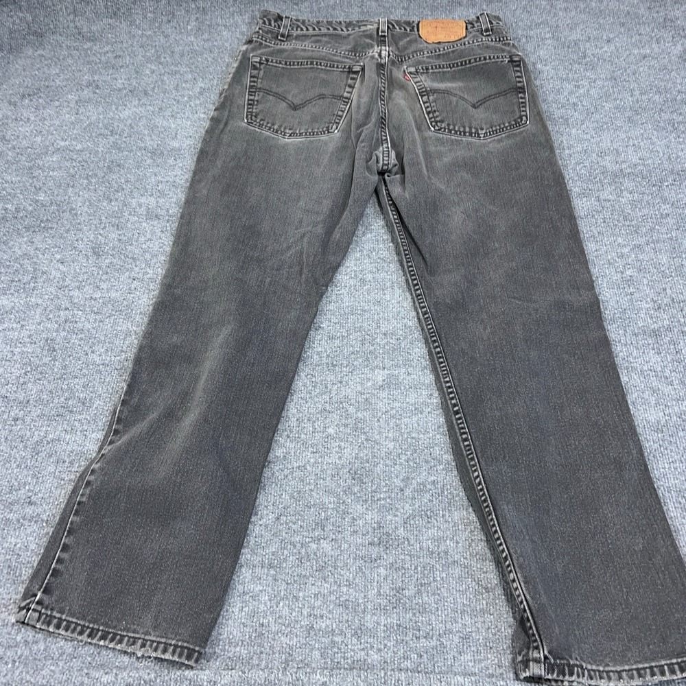 Vintage Levis 505 Jean Men 34x30 Black Regular Straight Fade Made in USA 90s Y2K - Picture 9 of 10
